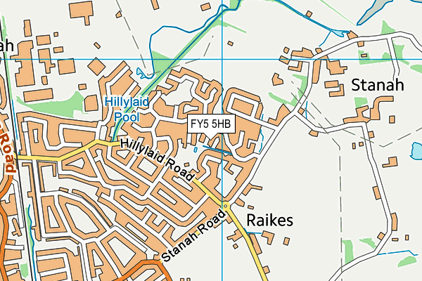 FY5 5HB map - OS VectorMap District (Ordnance Survey)