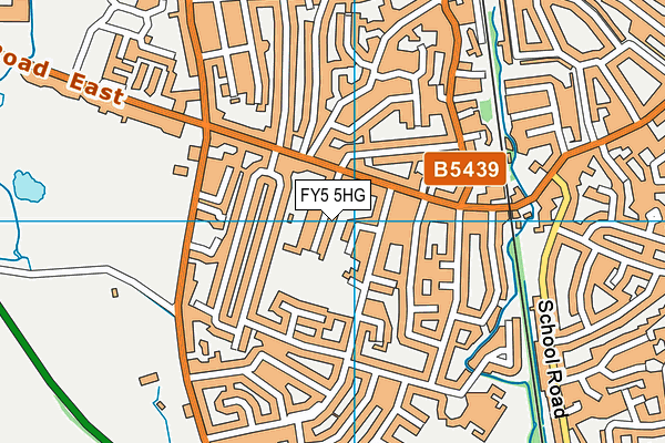 FY5 5HG map - OS VectorMap District (Ordnance Survey)