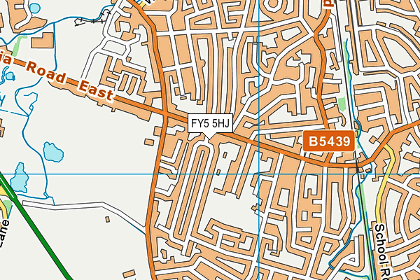 FY5 5HJ map - OS VectorMap District (Ordnance Survey)