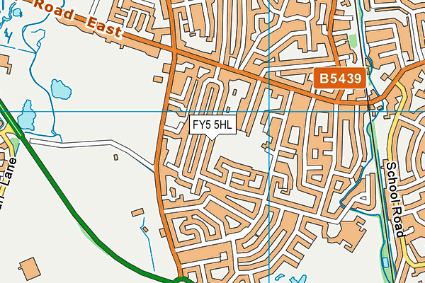 FY5 5HL map - OS VectorMap District (Ordnance Survey)