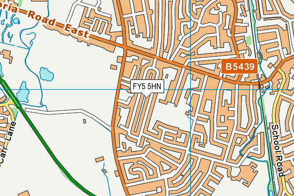 FY5 5HN map - OS VectorMap District (Ordnance Survey)