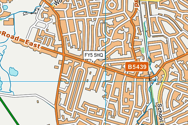 FY5 5HQ map - OS VectorMap District (Ordnance Survey)