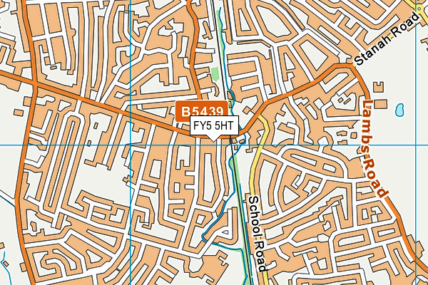 FY5 5HT map - OS VectorMap District (Ordnance Survey)