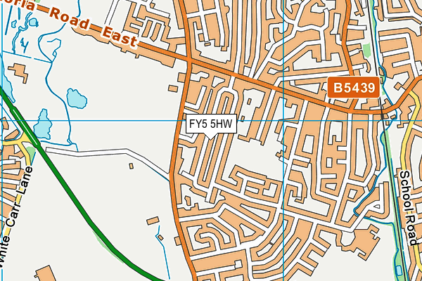 FY5 5HW map - OS VectorMap District (Ordnance Survey)
