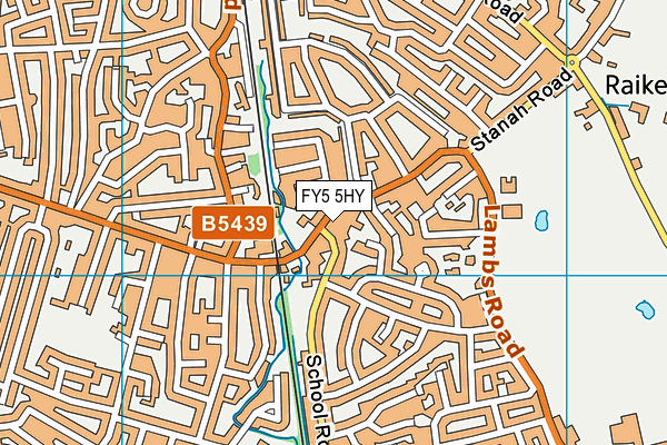FY5 5HY map - OS VectorMap District (Ordnance Survey)