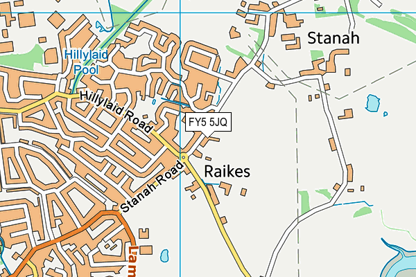 FY5 5JQ map - OS VectorMap District (Ordnance Survey)