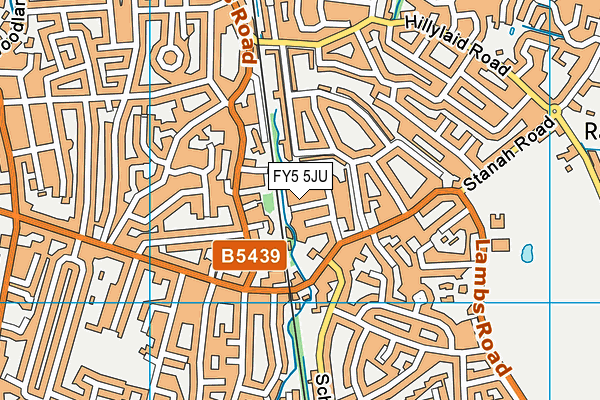 FY5 5JU map - OS VectorMap District (Ordnance Survey)