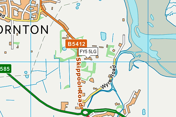 FY5 5LG map - OS VectorMap District (Ordnance Survey)