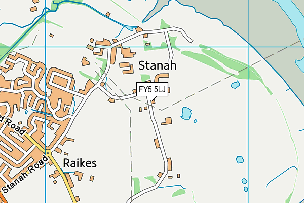 FY5 5LJ map - OS VectorMap District (Ordnance Survey)