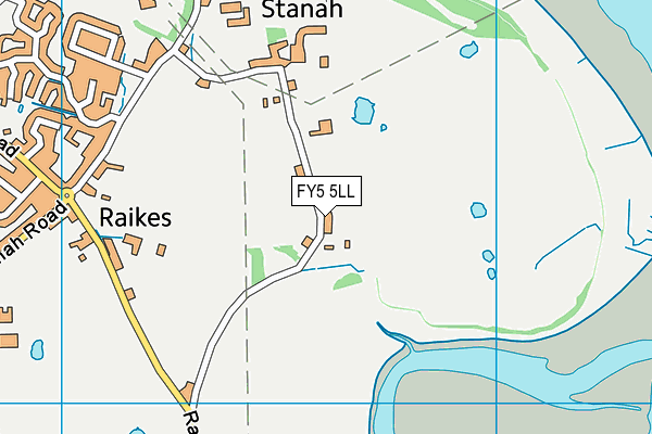 FY5 5LL map - OS VectorMap District (Ordnance Survey)