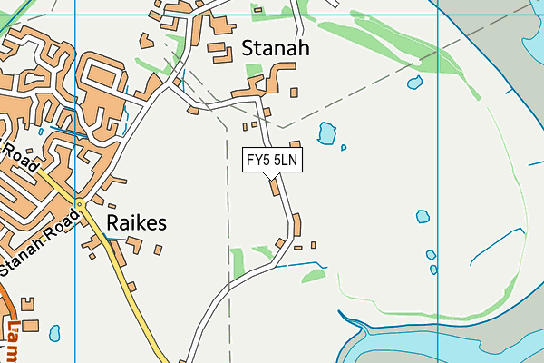 FY5 5LN map - OS VectorMap District (Ordnance Survey)