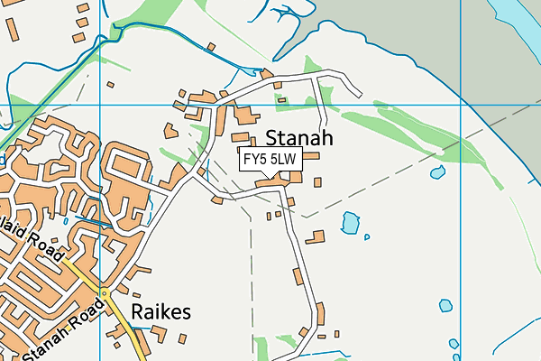 FY5 5LW map - OS VectorMap District (Ordnance Survey)