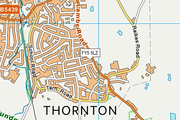 FY5 5LZ map - OS VectorMap District (Ordnance Survey)