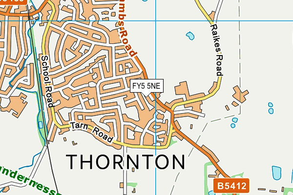 FY5 5NE map - OS VectorMap District (Ordnance Survey)