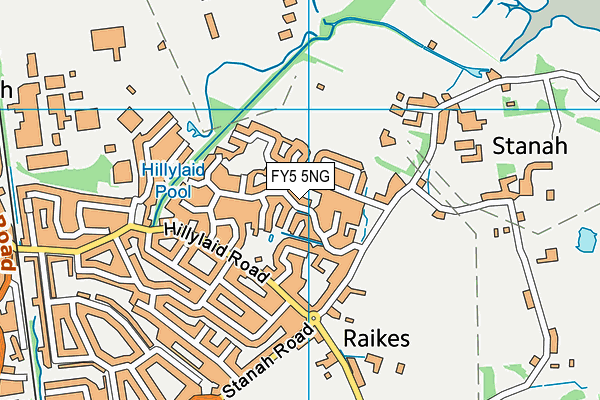 FY5 5NG map - OS VectorMap District (Ordnance Survey)