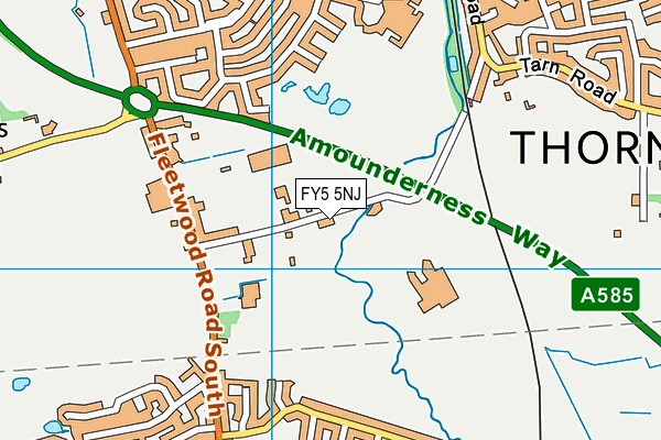 FY5 5NJ map - OS VectorMap District (Ordnance Survey)