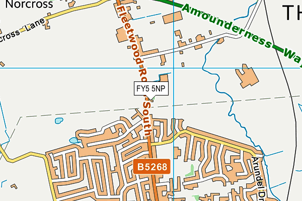 FY5 5NP map - OS VectorMap District (Ordnance Survey)