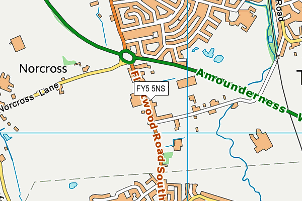FY5 5NS map - OS VectorMap District (Ordnance Survey)