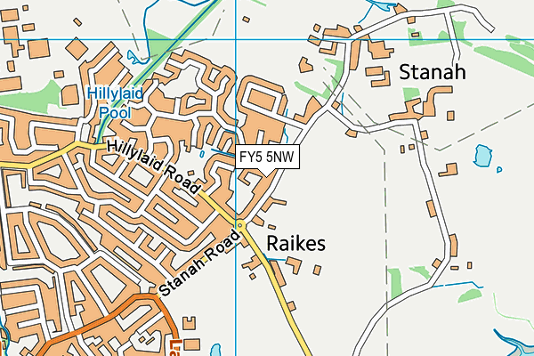 FY5 5NW map - OS VectorMap District (Ordnance Survey)