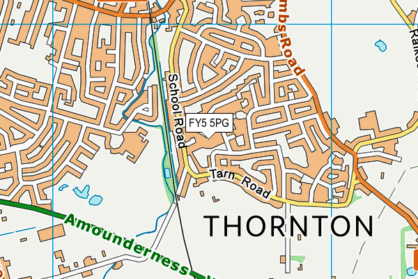 FY5 5PG map - OS VectorMap District (Ordnance Survey)