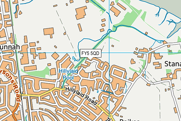 FY5 5QD map - OS VectorMap District (Ordnance Survey)