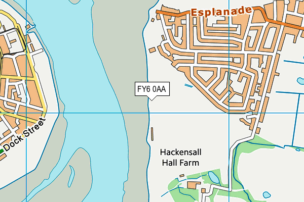Knott End Golf Club map (FY6 0AA) - OS VectorMap District (Ordnance Survey)