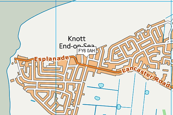 FY6 0AH map - OS VectorMap District (Ordnance Survey)