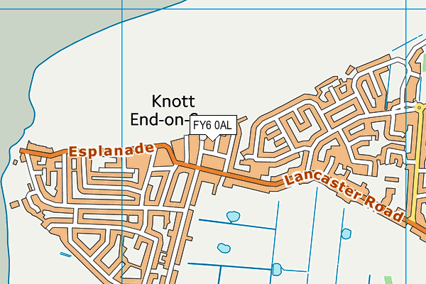FY6 0AL map - OS VectorMap District (Ordnance Survey)