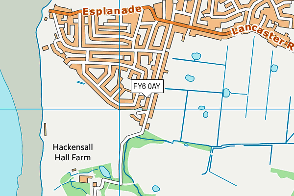 FY6 0AY map - OS VectorMap District (Ordnance Survey)