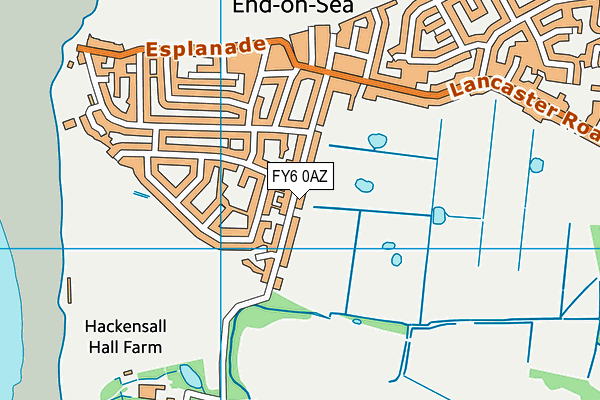 FY6 0AZ map - OS VectorMap District (Ordnance Survey)