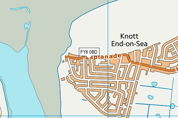 FY6 0BD map - OS VectorMap District (Ordnance Survey)