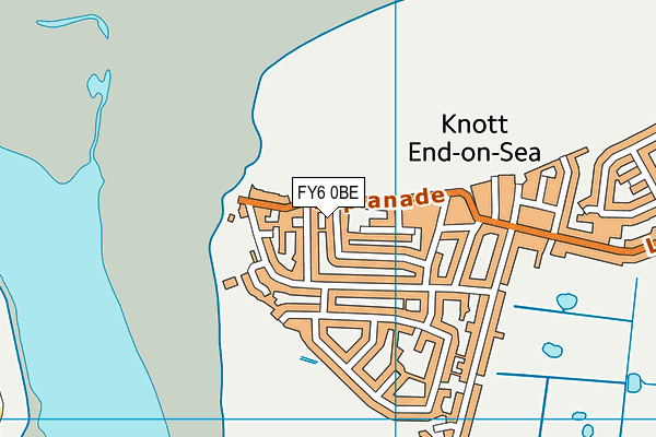 FY6 0BE map - OS VectorMap District (Ordnance Survey)