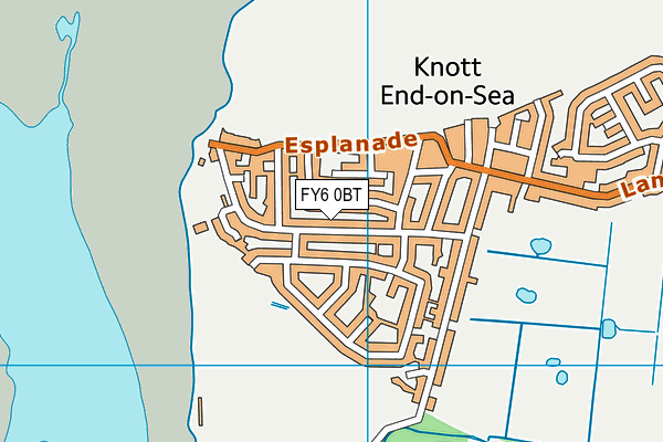 FY6 0BT map - OS VectorMap District (Ordnance Survey)