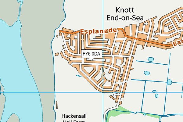 FY6 0DA map - OS VectorMap District (Ordnance Survey)