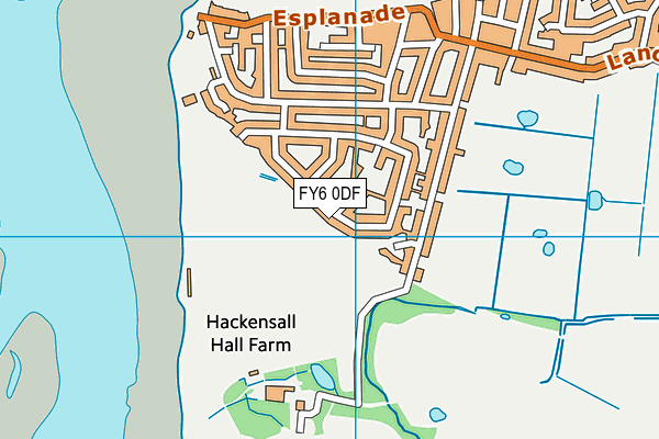 FY6 0DF map - OS VectorMap District (Ordnance Survey)