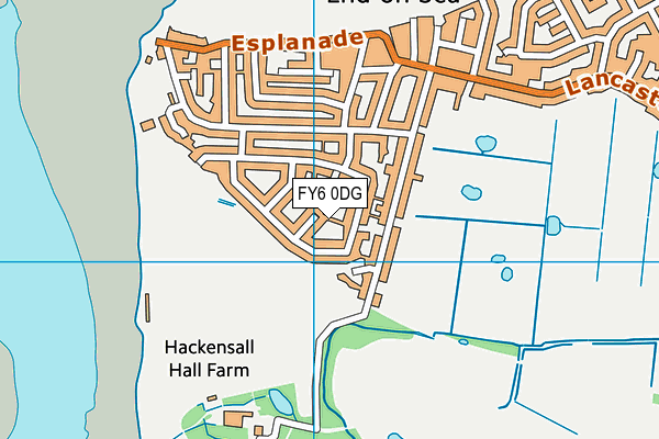 FY6 0DG map - OS VectorMap District (Ordnance Survey)