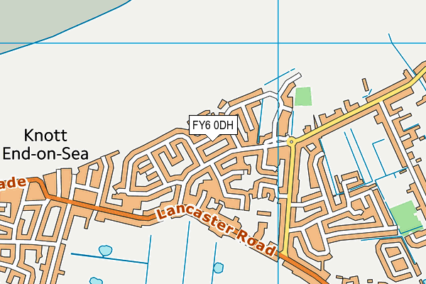FY6 0DH map - OS VectorMap District (Ordnance Survey)
