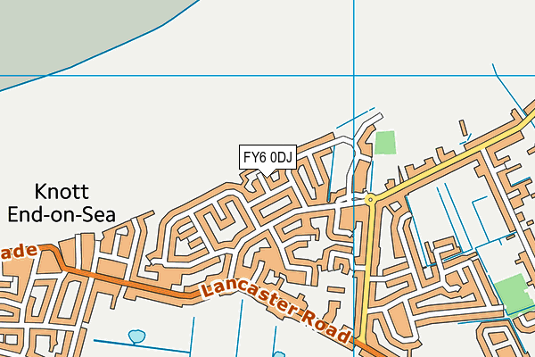FY6 0DJ map - OS VectorMap District (Ordnance Survey)