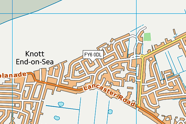 FY6 0DL map - OS VectorMap District (Ordnance Survey)