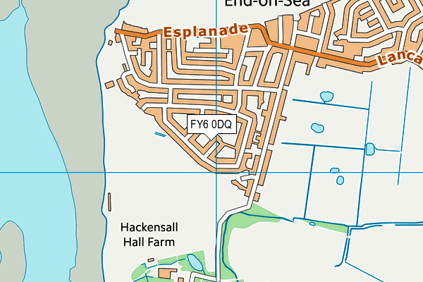 FY6 0DQ map - OS VectorMap District (Ordnance Survey)