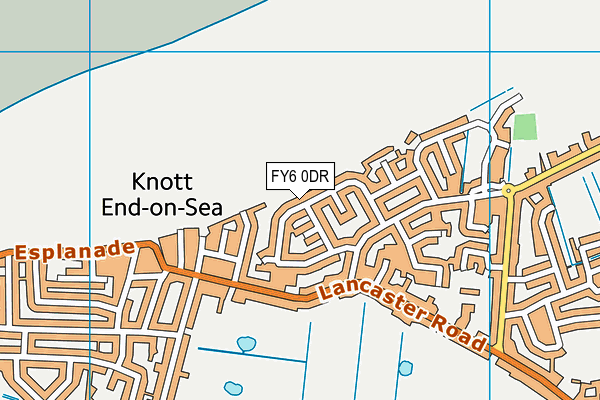 FY6 0DR map - OS VectorMap District (Ordnance Survey)