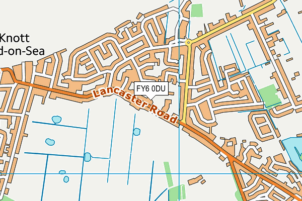 FY6 0DU map - OS VectorMap District (Ordnance Survey)