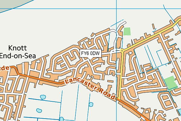 FY6 0DW map - OS VectorMap District (Ordnance Survey)