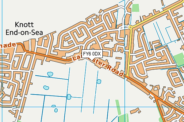 FY6 0DX map - OS VectorMap District (Ordnance Survey)