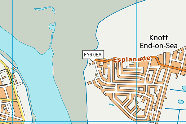 FY6 0EA map - OS VectorMap District (Ordnance Survey)