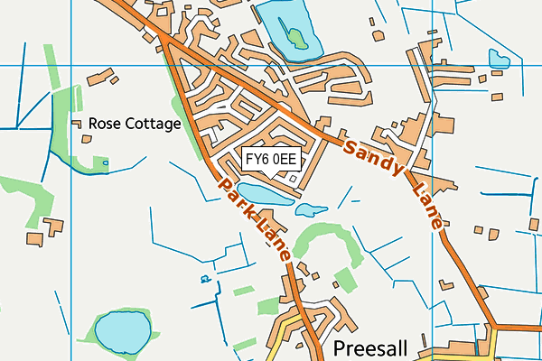 FY6 0EE map - OS VectorMap District (Ordnance Survey)