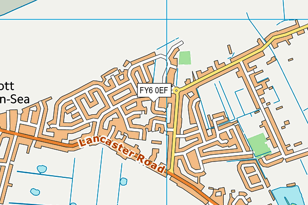 FY6 0EF map - OS VectorMap District (Ordnance Survey)