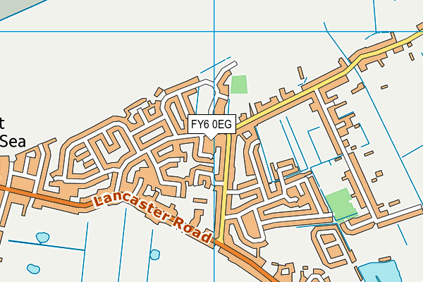 FY6 0EG map - OS VectorMap District (Ordnance Survey)