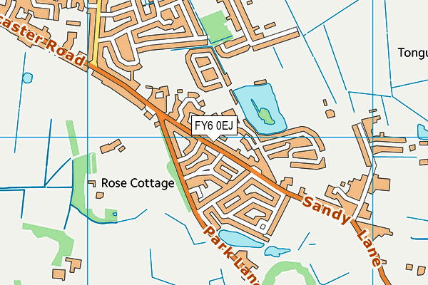 Over Wyre Sports & Recreation Centre map (FY6 0EJ) - OS VectorMap District (Ordnance Survey)