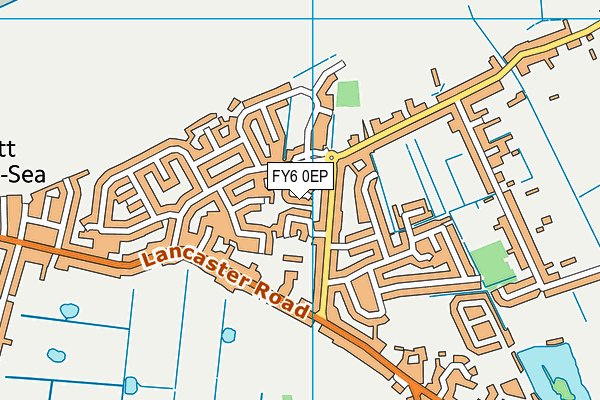 FY6 0EP map - OS VectorMap District (Ordnance Survey)